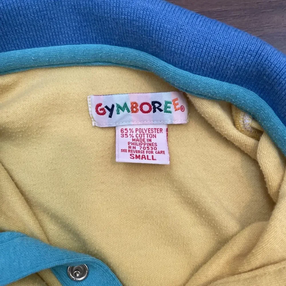 VTG LOT 90s Gymboree Rainbow Tag Colorblock Pants Polo Long Sleeve XS & Small